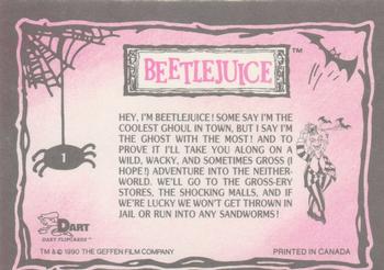 1990 Dart Beetlejuice #1 Beetlejuice Back