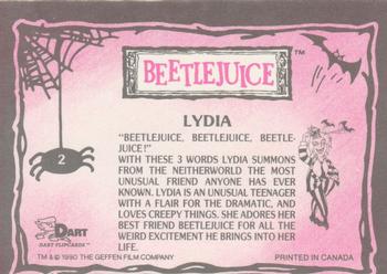 1990 Dart Beetlejuice #2 Lydia Back