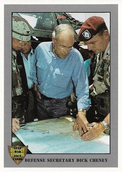 1991 Dart Gulf War Facts #10 Defense Secretary Dick Cheney Front