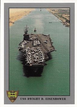 1991 Dart Gulf War Facts #13 USS Dwight D. Eisenhower Front