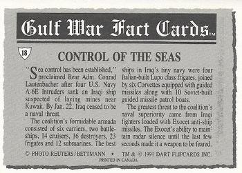 1991 Dart Gulf War Facts #18 Control of the Seas Back