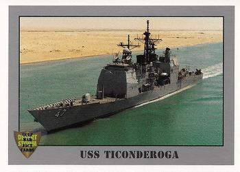 1991 Dart Gulf War Facts #22 USS Ticonderoga Front