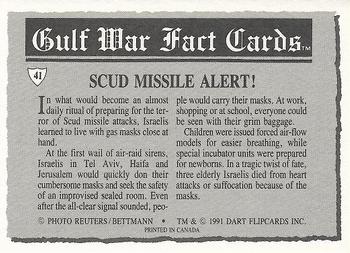 1991 Dart Gulf War Facts #41 Scud Missile Alert! Back