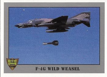 1991 Dart Gulf War Facts #56 F-4G Wild Weasel Front