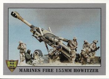1991 Dart Gulf War Facts #59 Marines Fire 155mm Howitzer Front
