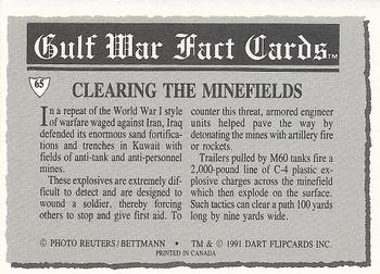 1991 Dart Gulf War Facts #65 Clearing the Minefields Back