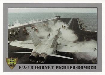 1991 Dart Gulf War Facts #80 F/A-18 Hornet Fighter-Bomber Front