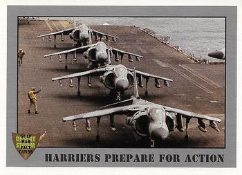 1991 Dart Gulf War Facts #84 Harriers Prepare for Action Front