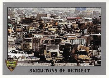 1991 Dart Gulf War Facts #94 Skeletons of Retreat Front