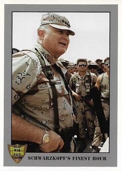 1991 Dart Gulf War Facts #99 Schwarzkopf's Finest Hour Front