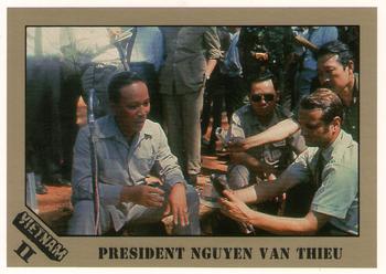1991 Dart Vietnam Facts Volume II #83 President Nguyen Van Thieu Front