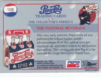 1995 Dart Pepsi-Cola Collector's Series 2 #108 The National Beverage Back