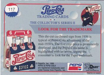1995 Dart Pepsi-Cola Collector's Series 2 #117 Look for the Trademark Back