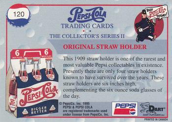 1995 Dart Pepsi-Cola Collector's Series 2 #120 Original Straw Holder Back