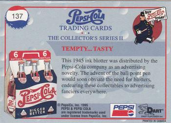 1995 Dart Pepsi-Cola Collector's Series 2 #137 Tempty... Tasty Back