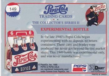 1995 Dart Pepsi-Cola Collector's Series 2 #149 Experimental Bottle Back