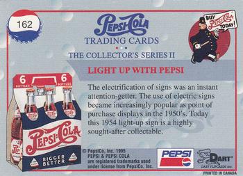 1995 Dart Pepsi-Cola Collector's Series 2 #162 Light Up with Pepsi Back