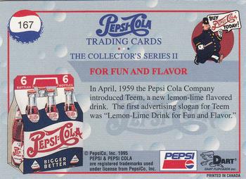 1995 Dart Pepsi-Cola Collector's Series 2 #167 For Fun and Flavor Back