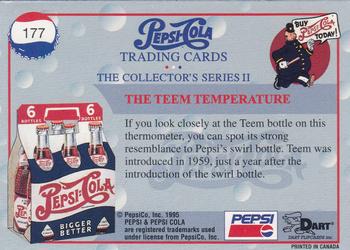 1995 Dart Pepsi-Cola Collector's Series 2 #177 The Teem Temperature Back