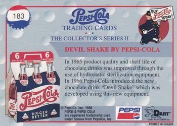 1995 Dart Pepsi-Cola Collector's Series 2 #183 Devil Shake by Pepsi-Cola Back