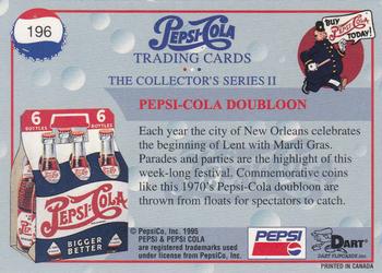 1995 Dart Pepsi-Cola Collector's Series 2 #196 Pepsi-Cola Doubloon Back