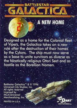 1996 Dart Battlestar Galactica #2 A New Home Back