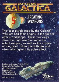 1996 Dart Battlestar Galactica #5 Creating Weapons Back