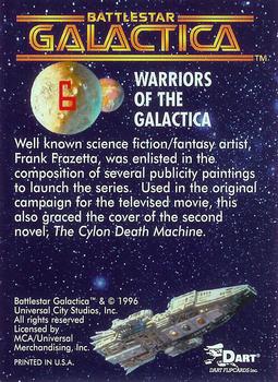 1996 Dart Battlestar Galactica #6 Warriors of the Galactica Back
