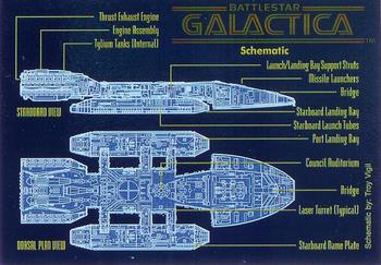 1996 Dart Battlestar Galactica #7 The Battlestar Galactica Front