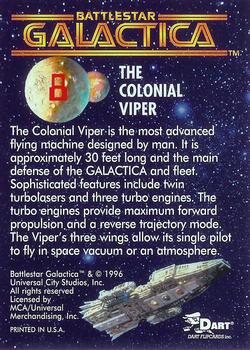 1996 Dart Battlestar Galactica #8 The Colonial Viper Back