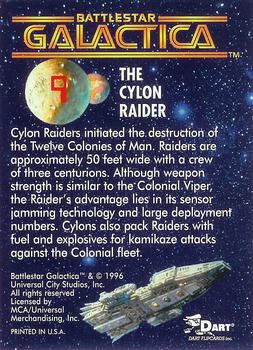 1996 Dart Battlestar Galactica #9 The Cylon Raider Back