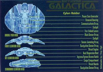 1996 Dart Battlestar Galactica #9 The Cylon Raider Front