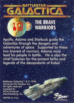 1996 Dart Battlestar Galactica #10 The Brave Warriors Back