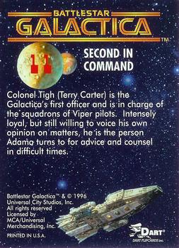 1996 Dart Battlestar Galactica #11 Second In Command Back