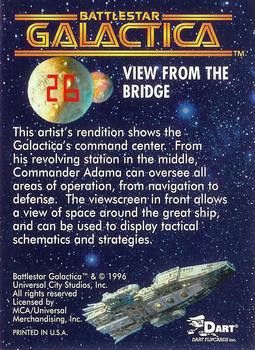 1996 Dart Battlestar Galactica #26 View from the Bridge Back