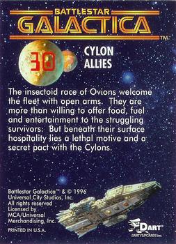 1996 Dart Battlestar Galactica #30 Cylon Allies Back