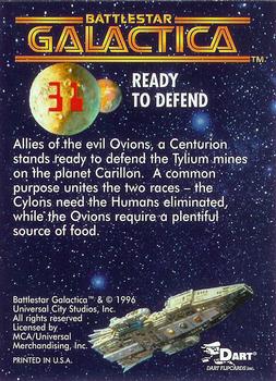 1996 Dart Battlestar Galactica #31 Ready To Defend Back