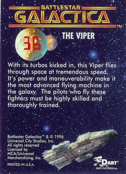 1996 Dart Battlestar Galactica #36 The Viper Back