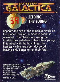 1996 Dart Battlestar Galactica #39 Feeding the Young Back