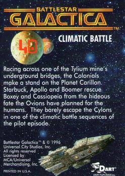 1996 Dart Battlestar Galactica #40 Climatic Battle Back