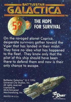 1996 Dart Battlestar Galactica #57 The Hope for Survival Back