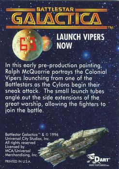 1996 Dart Battlestar Galactica #63 Launch Vipers Now Back