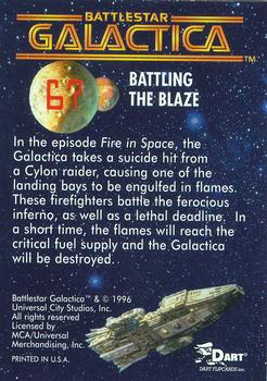 1996 Dart Battlestar Galactica #67 Battling the Blaze Back