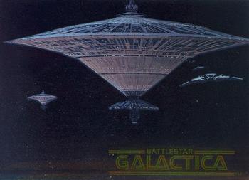 1996 Dart Battlestar Galactica #68 An Orbiting Station of Doom Front