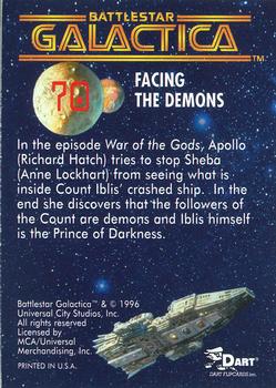 1996 Dart Battlestar Galactica #70 Facing the Demons Back