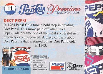 1996 Dart Pepsi-Cola Premium #11 Diet Pepsi Back