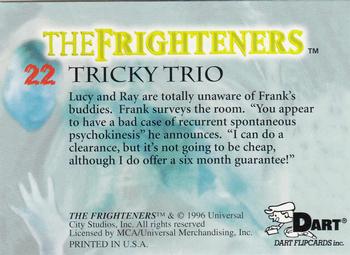 1996 Dart The Frighteners #22 Tricky Trio Back