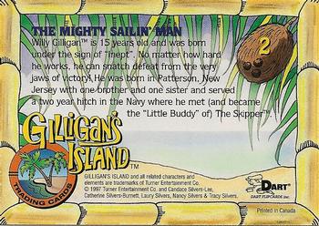 1998 Dart Gilligan's Island #2 Bob Denver Back