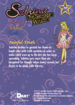 1999 Dart Sabrina the Teenage Witch #10 Painful Truth Back