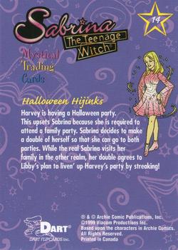1999 Dart Sabrina the Teenage Witch #14 Halloween Hijinks Back